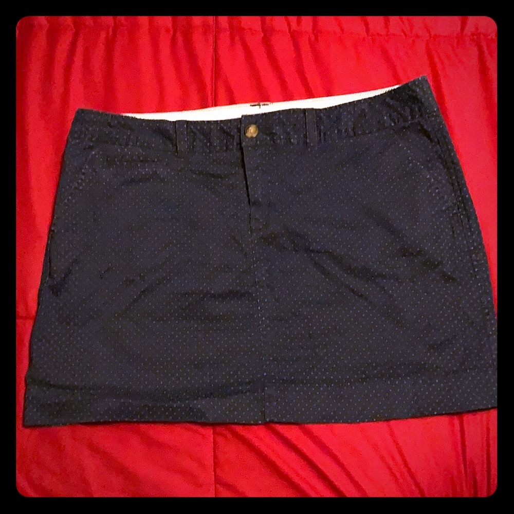 Old Navy Navy Polka Dot Miniskirt